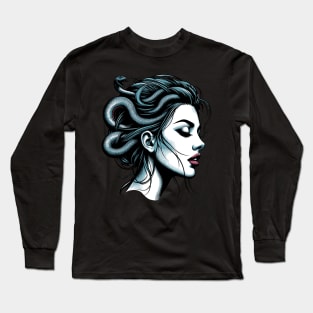 Beutiful Medusa Long Sleeve T-Shirt